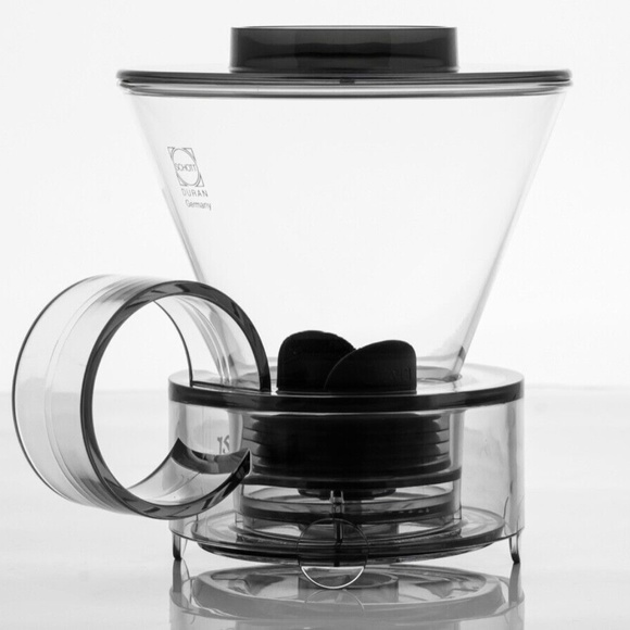 CLEVER Dripper Pour Over Coffee Maker Glass Style Hot & Cold Brew #4 18 Ounce - Picture 6 of 10